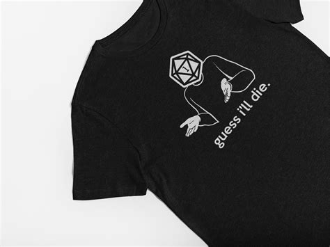 Guess I'll Die D&D Shrug Unisex Dungeons and Dragons | Etsy