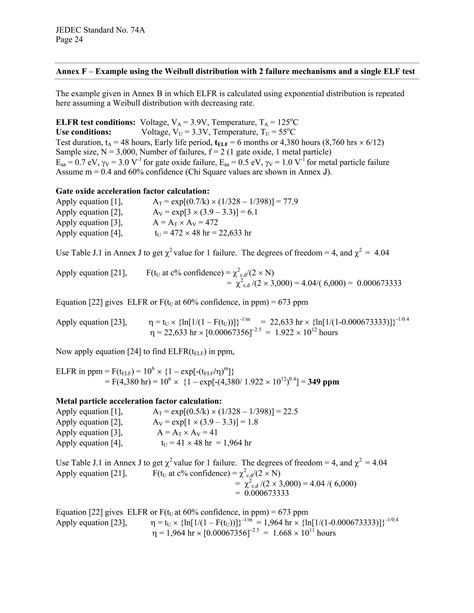 Early Life Failure Rate Calculation Procedure for Semiconductor ...