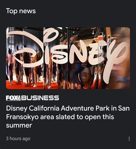 They make it sound like California Adventure is opening in San Fransokyo. Not a native speaker ...
