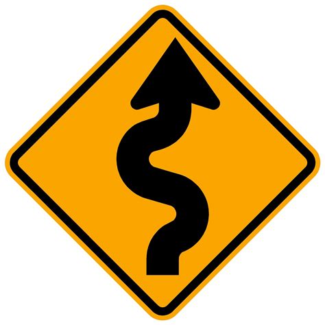 Curves Ahead Sign - Construction Grade Road Sign - The Sign Store NM