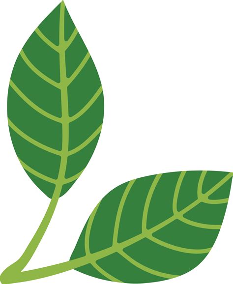 Two Leaves SVG Cut File - Snap Click Supply Co.