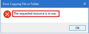 How to Fix “The Requested Resource is In Use” Error Easily – Stremon