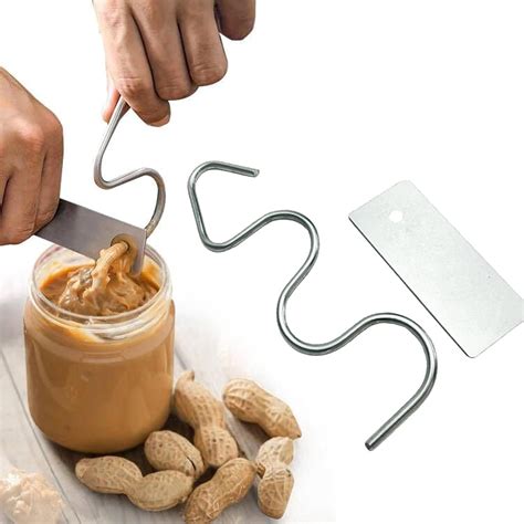 XIAONGYAER Peanut Butter Stirrer Mixer Tool Stainless Steel Natural ...