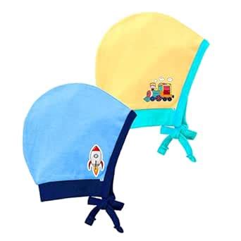 Buy Kidbee Baby Girls & Boys Soft Cotton Tie Up & Knot Cap/Topi (Pack ...