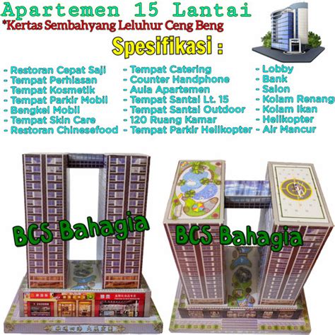 Jual Bangunan Apartemen 15 Lantai Untuk Sembahyang Puja Leluhur Ceng ...