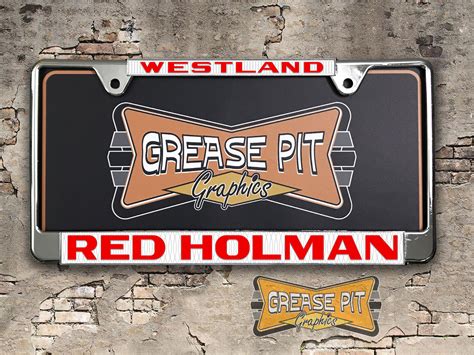Pontiac Dealership License Plate Frames Archives - Grease Pit Graphics