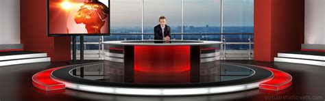 Green Screen News Anchor Desk - World News Update