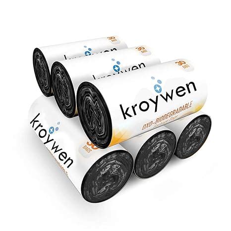 Kroywen Clean Home Plastic Garbage Bags 180 Pcs | Pack of 6 | 30 Pcs ...