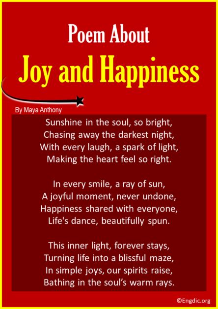 10 Best Short Poems about Joy And Happiness - EngDic