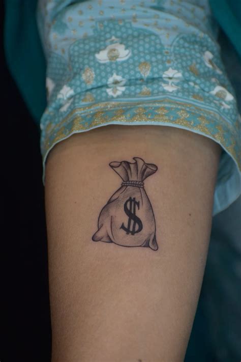 Money Bag Tattoo Design