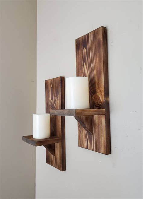 Wooden Wall Sconce Shelf at Robert Guajardo blog