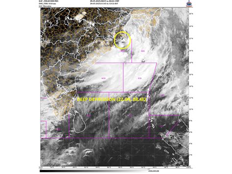 Deep depression over Bay of Bengal moves northwards, crosses West ...