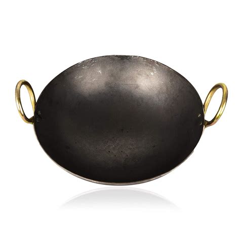 PTR Heavy Base Iron Kadhai | Kadai with Handle for Kitchen | Deep ...
