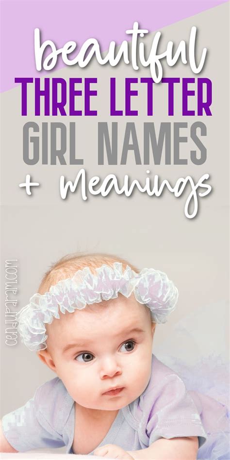 3 Letter Girl Names with Meanings - Cenzerely Yours | English baby ...