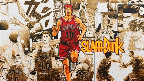 Slam Dunk HD Wallpaper: Hanamichi Sakuragi in Action by DinocoZero