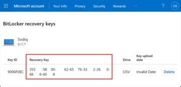 Image result for BitLocker Drive Encryption Recovery Key