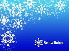 Snowflake Background Powerpoint by Snowflakes On Blue Background Template Snowflake Background Powerpoint