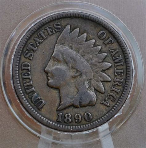 1890 Indian Head Penny Value: are "O", "S", "CC", No mint mark worth money?