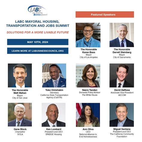 The 22nd Annual LABC Mayoral Housing, Transportation and Jobs Summit ...