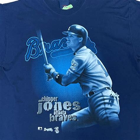 Vintage Chipper Jones Atlanta Braves T-shirt 90s MLB Baseball – For All ...