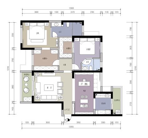 青岛世茂璀璨倾城3室2厅1卫102㎡E户型户型图_首付金额_3室2厅2卫_102.0平米 - 吉屋网