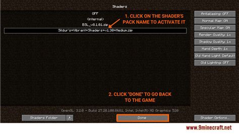 Image result for Minecraft Shaders Installation