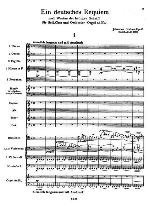 Brahms, Johannes - Ein deutsches Requiem (A German Requiem) (Complete ...