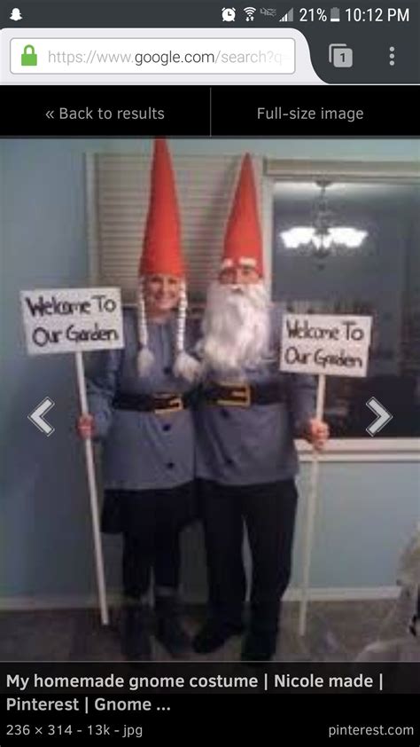 Pin by Ali on Halloween | Gnome costume, Clever halloween costumes ...