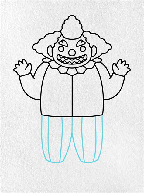 How To Draw A Cool Clown Scary Cartoon Clown Illustration Blackwork