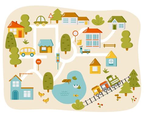 Cartoon Map Home 的图像结果