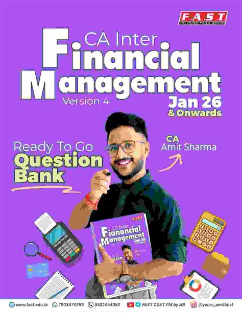 CA Inter Financial Management (Question Bank) book by CA Amit Sharma ...