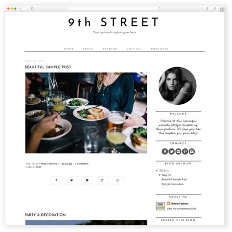 Image result for Simple Blog Template Copy/Paste Blogger