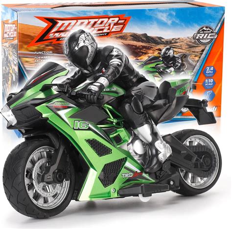 Buy Liberty Imports 2.4G RC Remote Control Stunt Motorcycle with Riding ...
