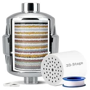 iSpring SF2S 15-Stage High Output Universal Shower Filter with ...