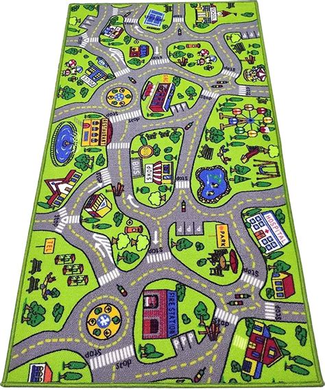 Toyvelt Kids Educational City Life Play Mat - Toddler Toy Trucks ...