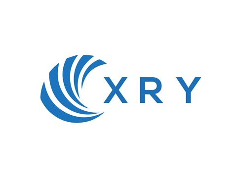XRY letter logo design on white background. XRY creative circle letter ...