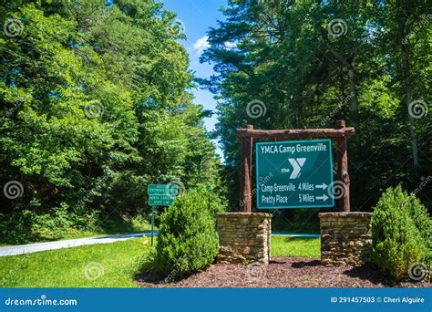 An Entrance Road Going To YMCA Camp, Greenville Editorial Stock Photo ...