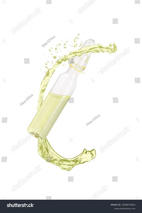 Ampoule Splash Liquid Air On White Stock Photo 2569075923 | Shutterstock