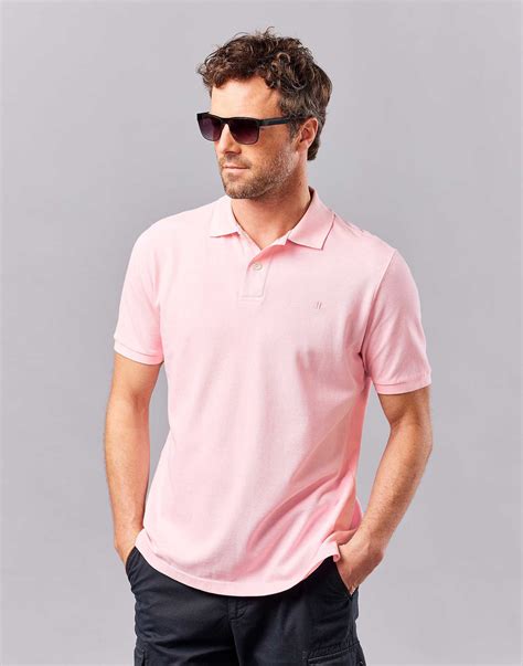The Rene Pique Polo Dark Pink King Essentials, 41% OFF