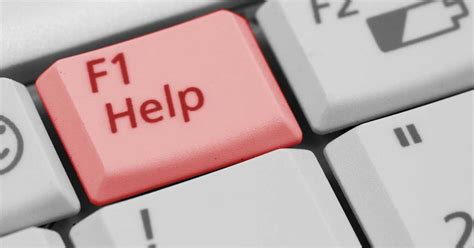 Rezultat imagine pentru F1 Function Key Is Used For