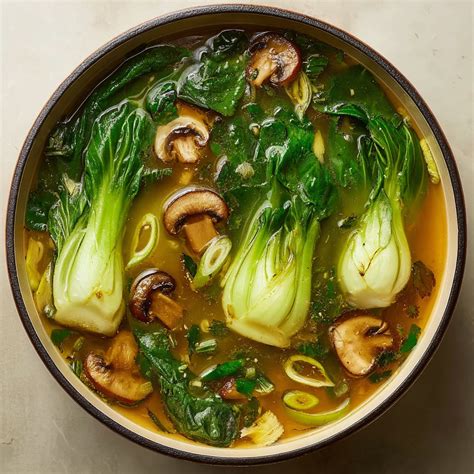 Bok Choy Soup With Garlic And Ginger - Cooking Circuit