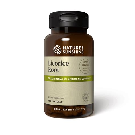 Natures's Sunshine Licorice Root 100 Capsules (Stock: 420)