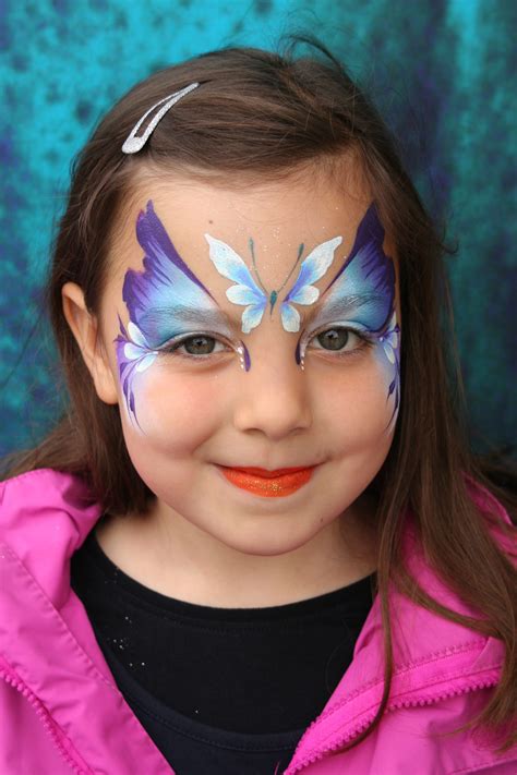 Butterfly Face Paint Easy Small at Sophia Goldman blog