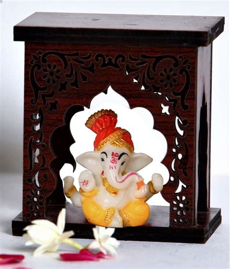 Lord Ganesha Statue with small Temple | Religious Gifts | Get Up to 60% Off
