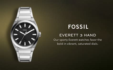 Buy Fossil Everett Analog Black Dial Men's Watch-FS5821 at Amazon.in