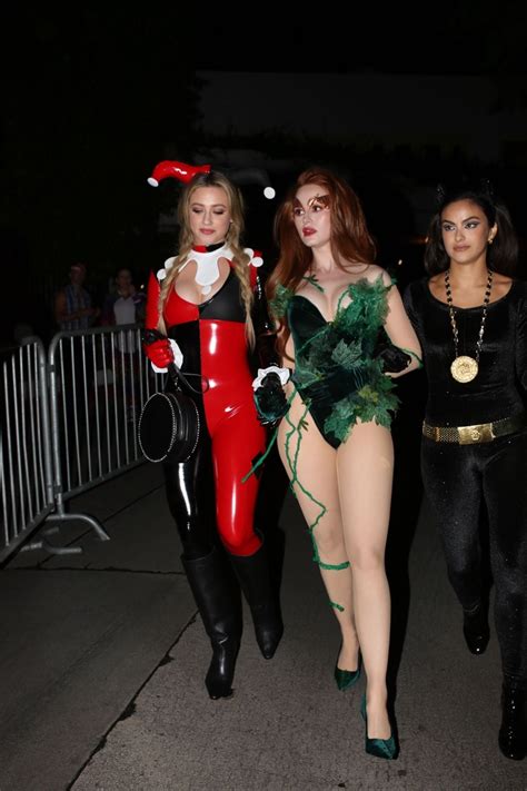 Camila with Lili Reinhart and Madelaine Petsch at Vas Morgan and Michael Braun Halloween Party ...