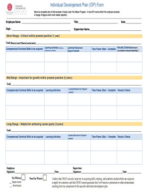 Individual Development Plan Form 的图像结果