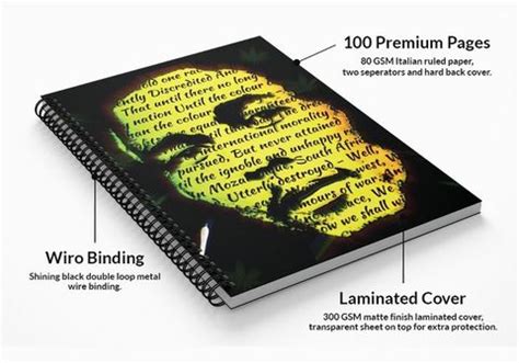 Posterskart Notebook A5 Ruledskart Bob Marley Music | Lyrics | Weed ...