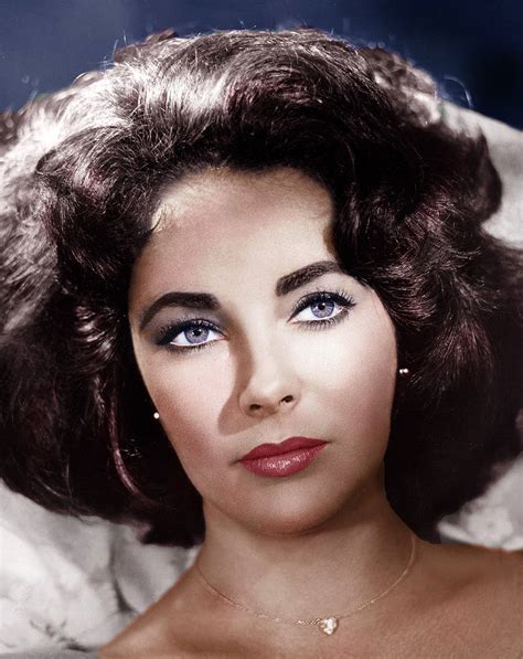 Natural Purple Eyes Elizabeth Taylor
