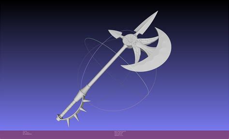 Seven Deadly Sins Escanor Axe Rhitta Printable Assembly 3D model 3D ...